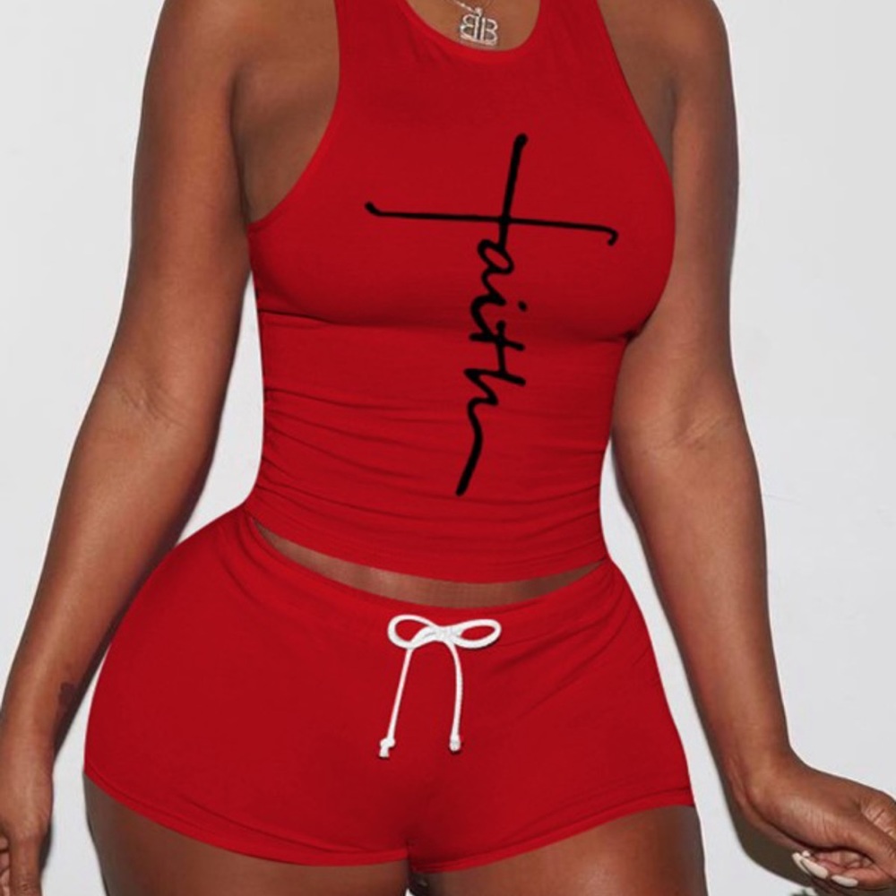 Red 2 pc Active outfit